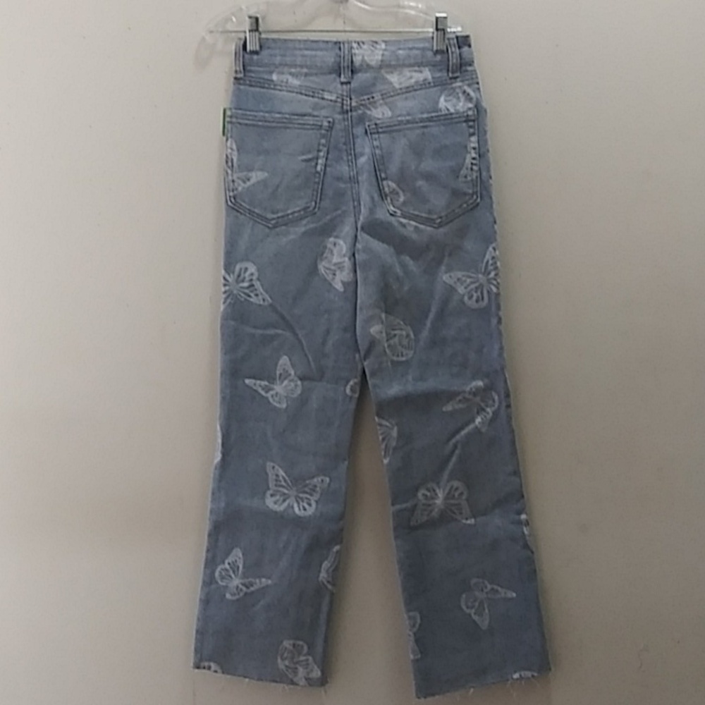 Tinsel Town Ladies Butterfly Jeans Size 0 - Picture 5 of 8